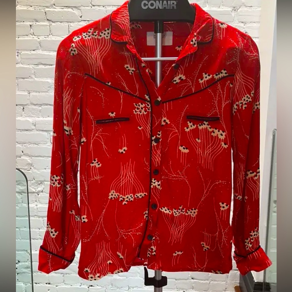 Red Ba&sh button up shirt